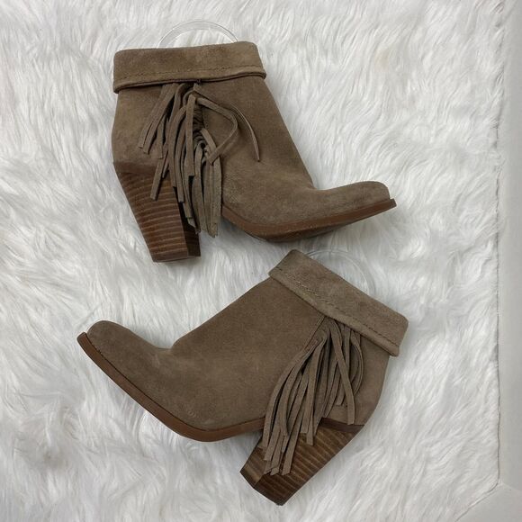 Jessica Simpson Callaghan Fringe Booties Size 7.5 - Picture 1 of 5